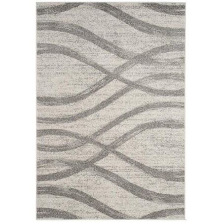 Safavieh Adirondack Power Loomed Square Area Rug, Cream and Grey - 6 x 6 ft. ADR125C-6SQ